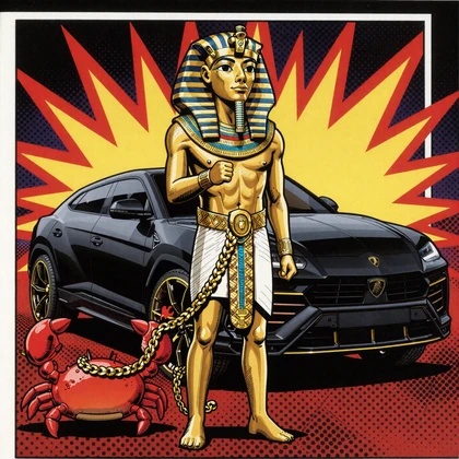 Pharao mit Bonus Crab und Lamborghini Urus - Realz Casino VIP Race